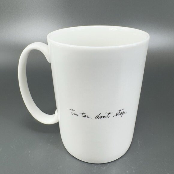 Kate Spade Lenox New York Snap Happy Coffee Mug Tic Toc Don't Stop Clock Mug Cup - Picture 6 of 12